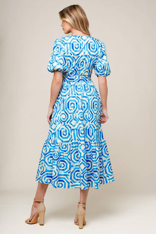 SEASONALLY LOVELY WOVEN MIDI DRESS - Glamourous Grace