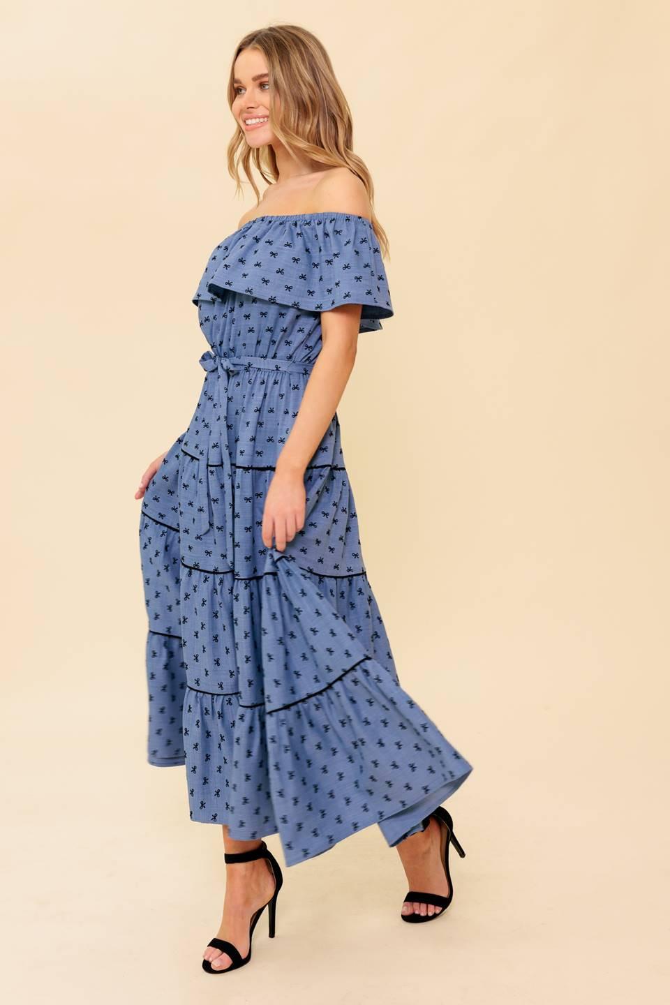 YOU'RE UNFORGETTABLE WOVEN MDI DRESS - Glamourous Grace