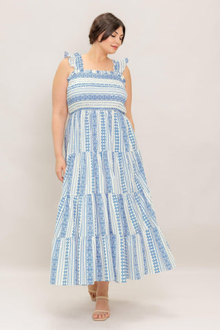 MIDSUMMER PETALS WOVEN MIDI DRESS - Glamourous Grace