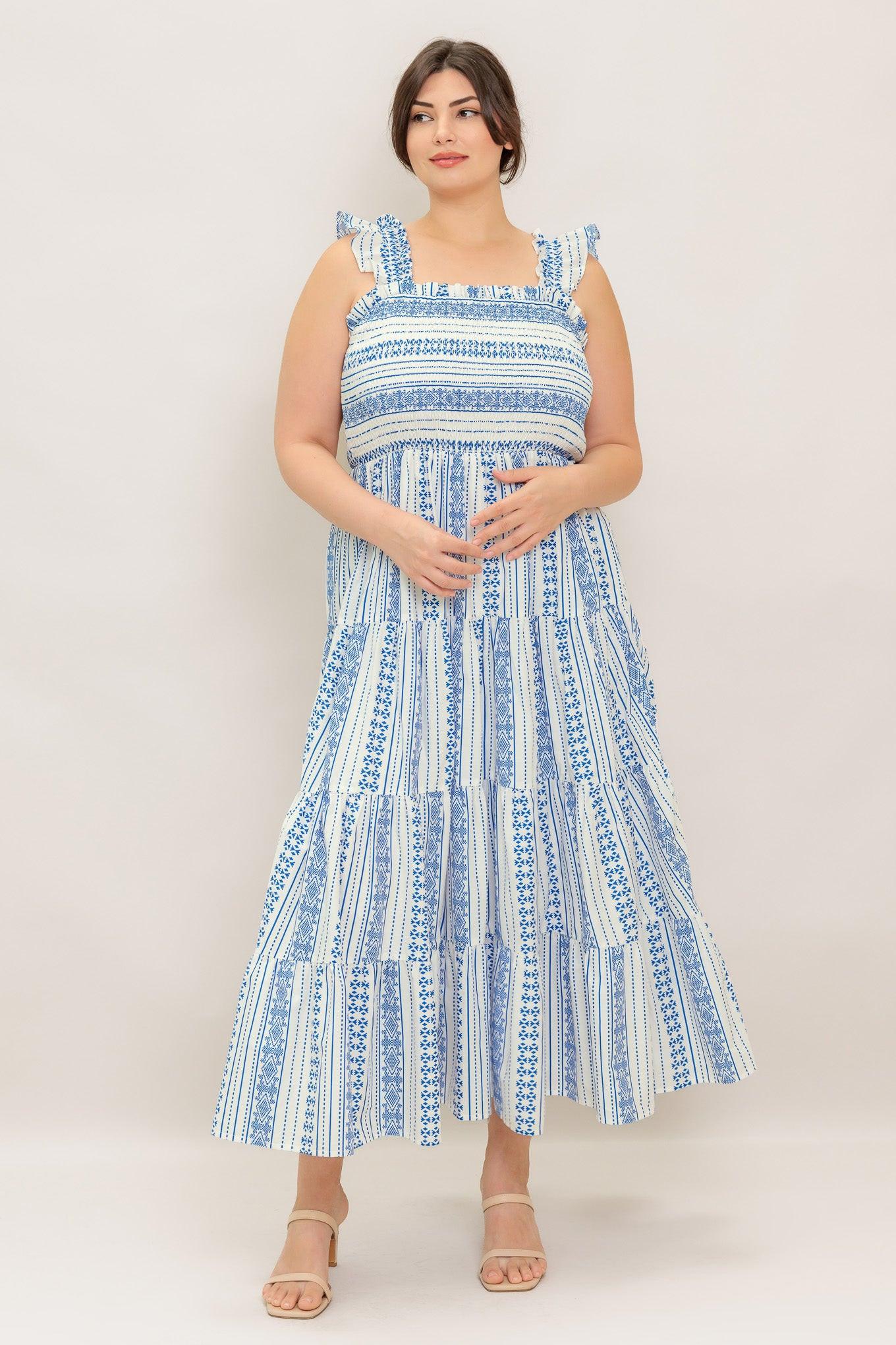 MIDSUMMER PETALS WOVEN MIDI DRESS - Glamourous Grace