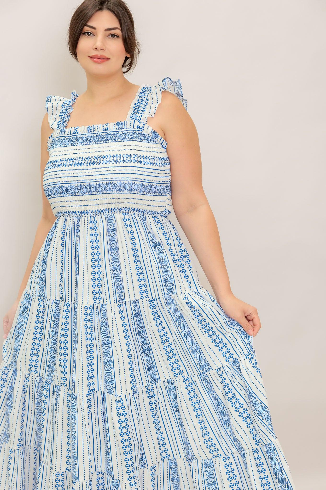 MIDSUMMER PETALS WOVEN MIDI DRESS - Glamourous Grace
