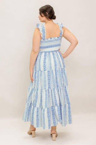 MIDSUMMER PETALS WOVEN MIDI DRESS - Glamourous Grace