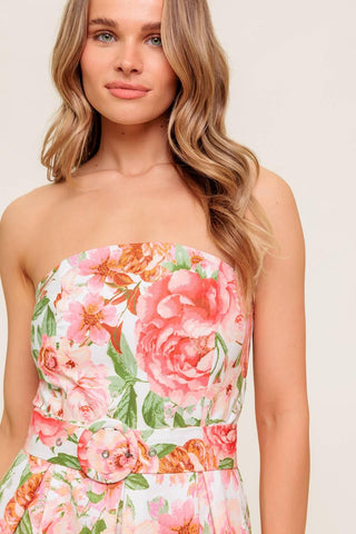 BLUSHING DAWN PINK WOVEN MIDI DRESS - Glamourous Grace