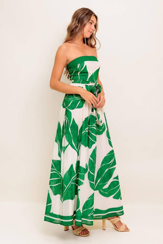 PURE MOMENT GREEN WOVEN ANKLE DRESS - Glamourous Grace