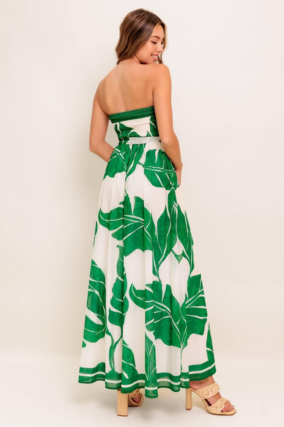 PURE MOMENT GREEN WOVEN ANKLE DRESS - Glamourous Grace