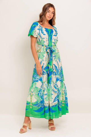 PALM SPRING NIGHTS WOVEN MAXI DRESS - Glamourous Grace