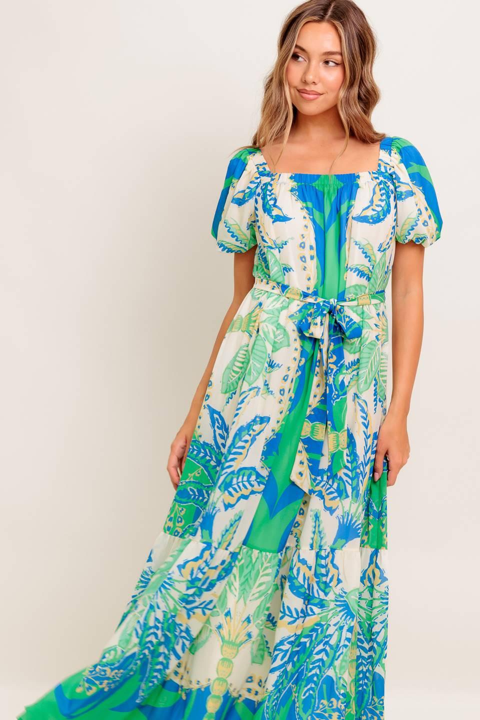 PALM SPRING NIGHTS WOVEN MAXI DRESS - Glamourous Grace