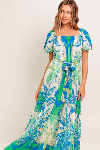 PALM SPRING NIGHTS WOVEN MAXI DRESS - Glamourous Grace