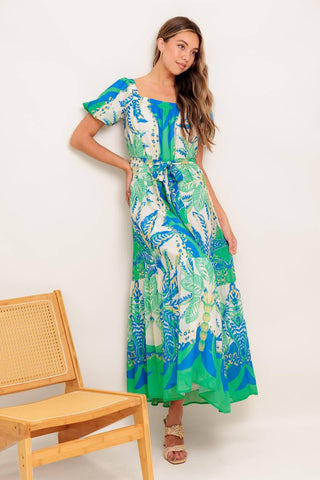 PALM SPRING NIGHTS WOVEN MAXI DRESS - Glamourous Grace