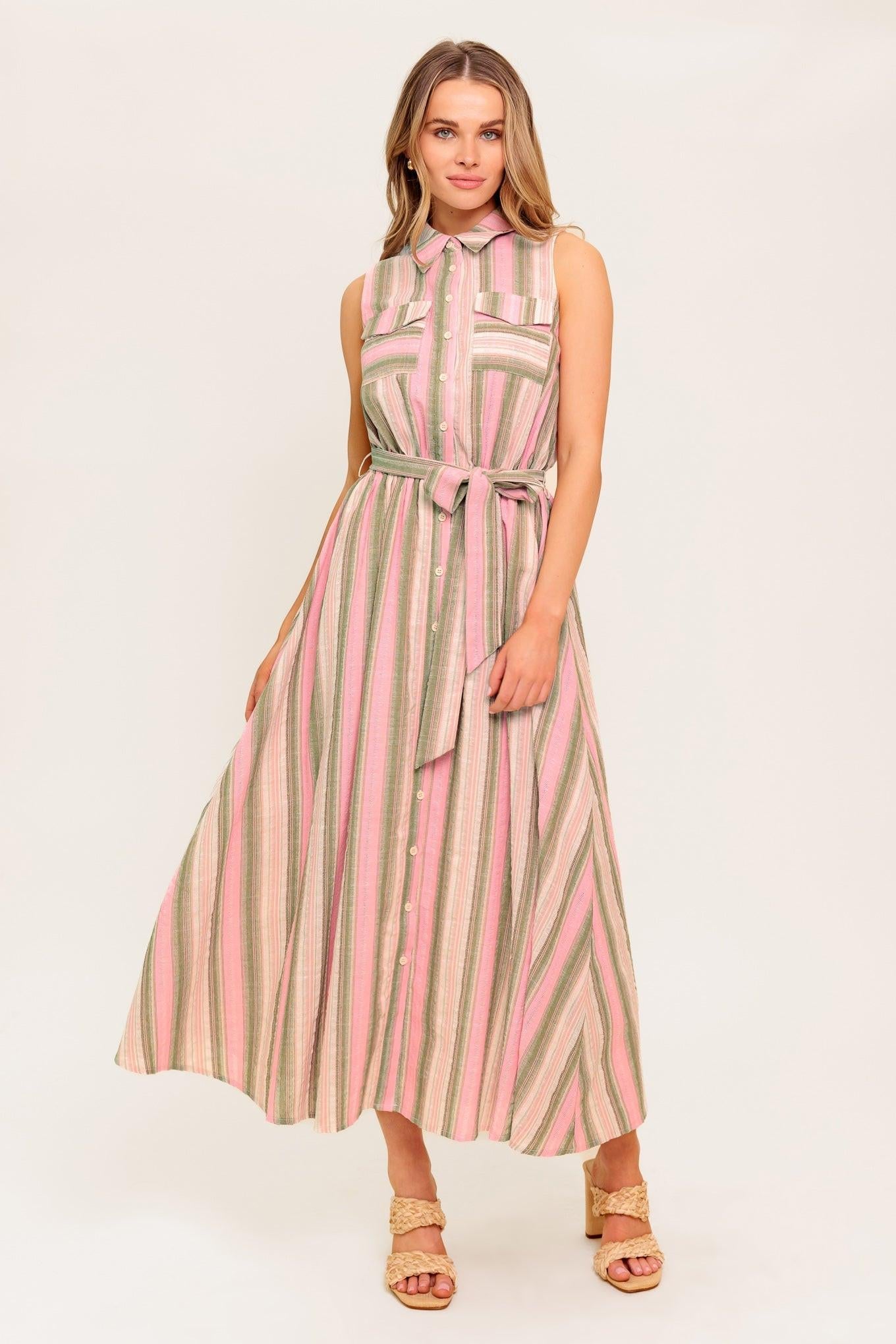 WIND ON MY SKIN WOVEN MIDI DRESS - Glamourous Grace