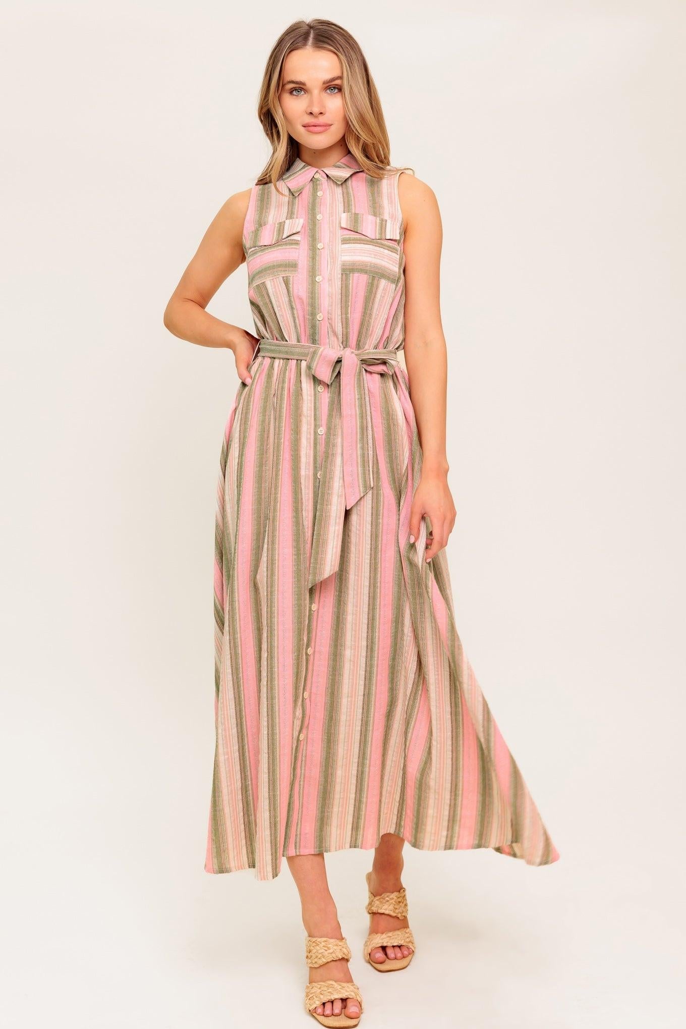 WIND ON MY SKIN WOVEN MIDI DRESS - Glamourous Grace