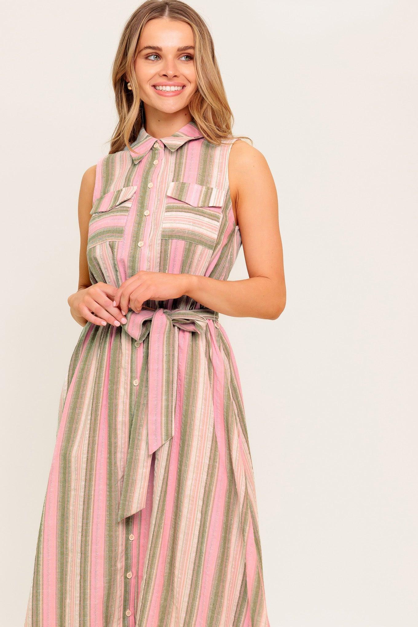 WIND ON MY SKIN WOVEN MIDI DRESS - Glamourous Grace