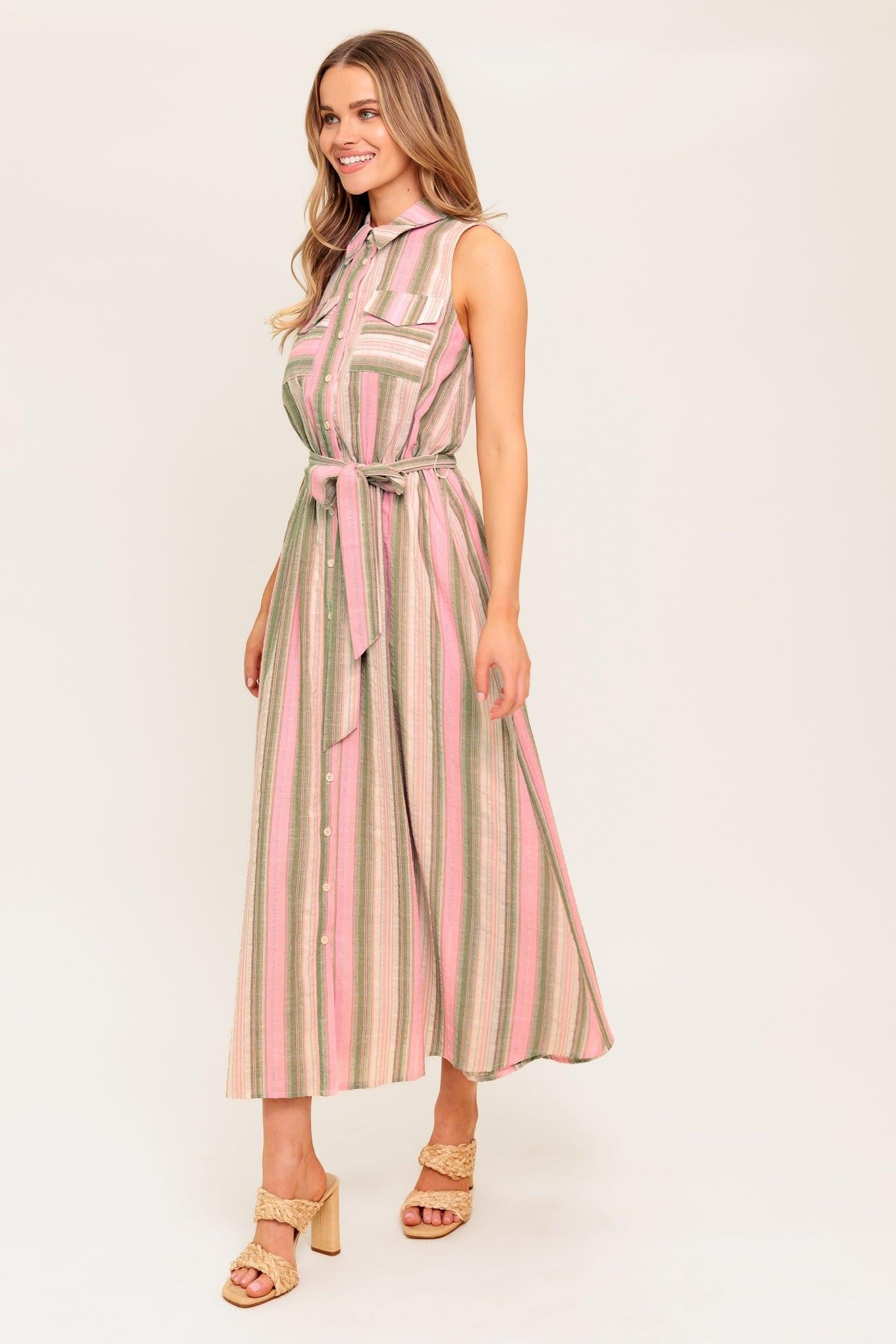 WIND ON MY SKIN WOVEN MIDI DRESS - Glamourous Grace