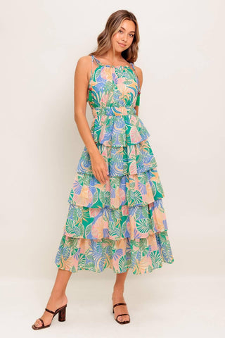 CABANA DREAMS WOVEN MIDI DRESS - Glamourous Grace
