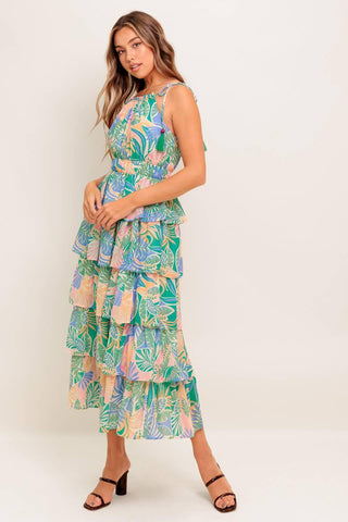 CABANA DREAMS WOVEN MIDI DRESS - Glamourous Grace
