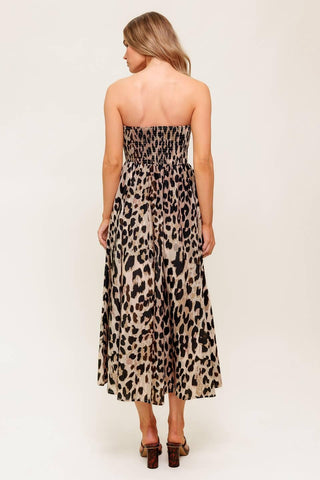 FLUTTER GLOW BALLET WOVEN MIDI DRESS - Glamourous Grace
