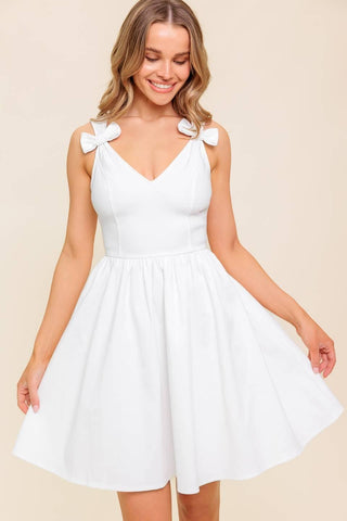 LOVABLE SPIRIT WHITE DENIM WOVEN MINI DRESS - Glamourous Grace
