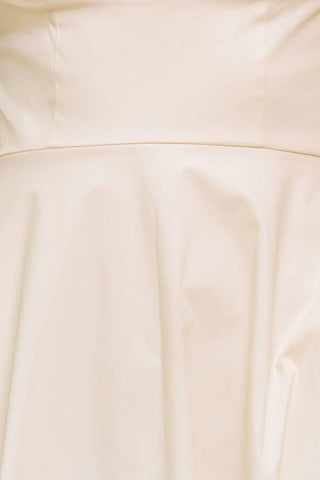 OCEAN SHEEN TENDER CREAM WOVEN MIDI DRESS - Glamourous Grace