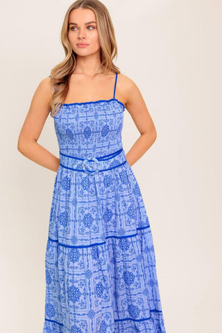 WAVES AND WHIMSY WOVEN MAXI DRESS - Glamourous Grace