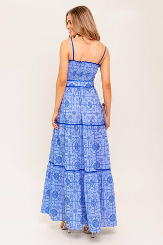 WAVES AND WHIMSY WOVEN MAXI DRESS - Glamourous Grace