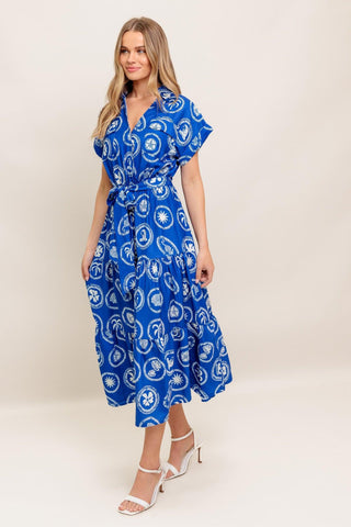 GREEK ISLE MEDALLION WOVEN MIDI DRESS - Glamourous Grace