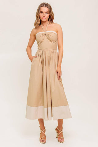 HYDRANGEA HAZE WOVEN MIDI DRESS - Glamourous Grace