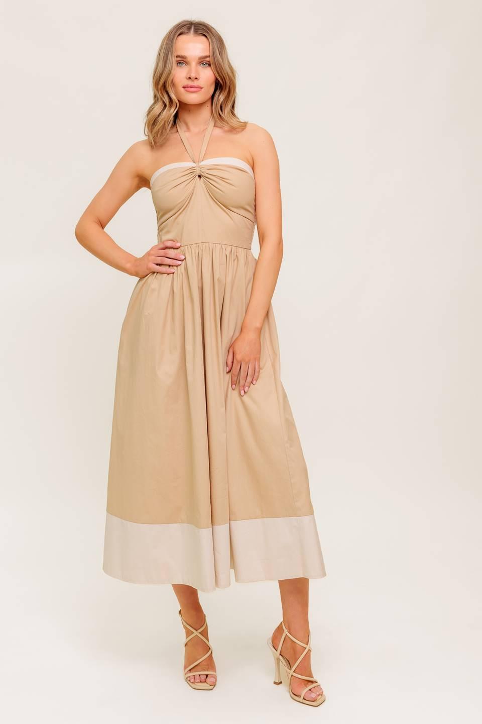 HYDRANGEA HAZE WOVEN MIDI DRESS - Glamourous Grace