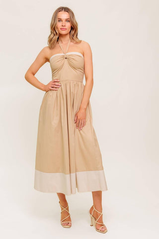 HYDRANGEA HAZE WOVEN MIDI DRESS - Glamourous Grace