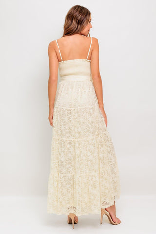 PARADISE AWAITS WOVEN LACE ANKLE DRESS - Glamourous Grace