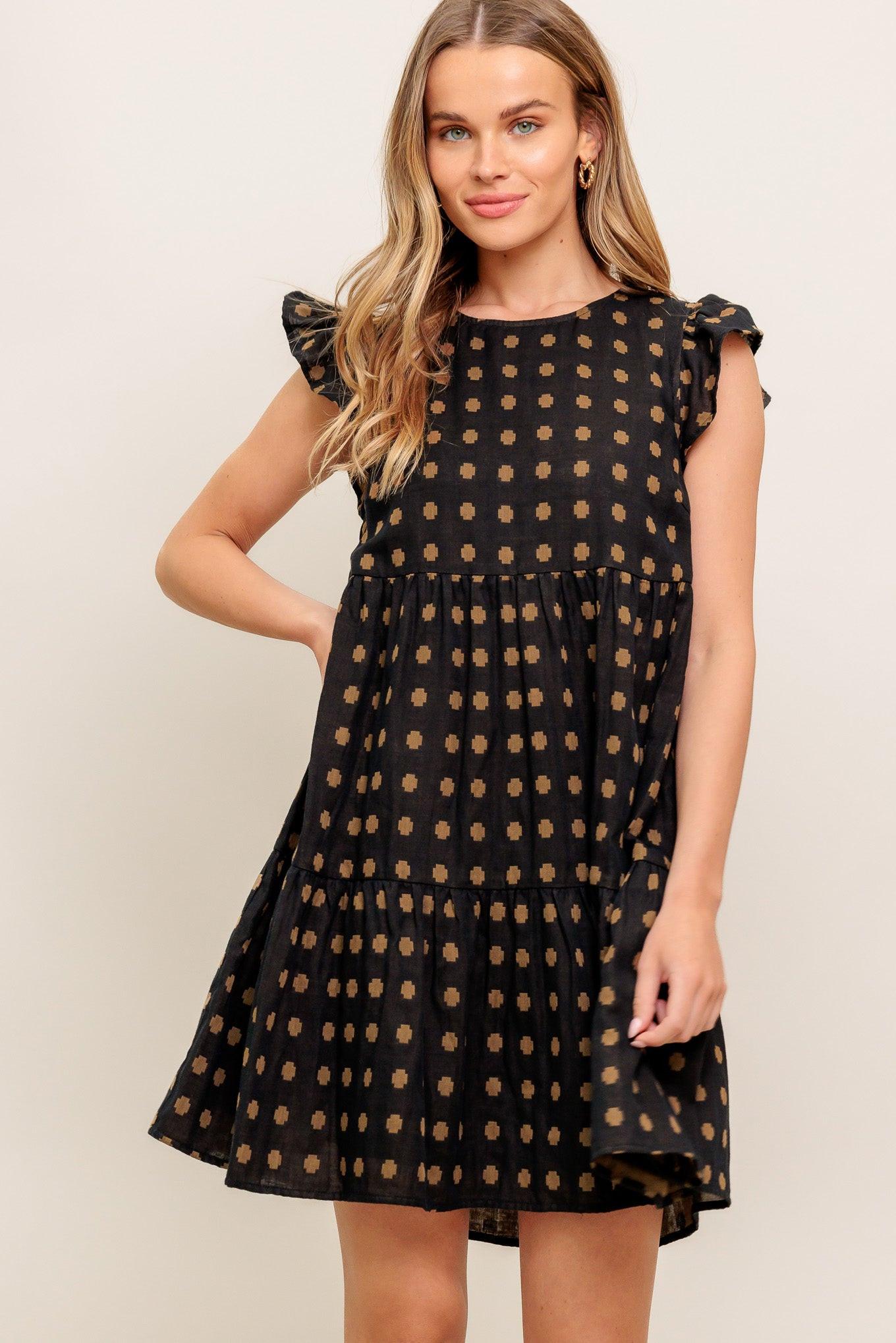 POLKA BREEZE WOVEN MINI DRESS - Glamourous Grace