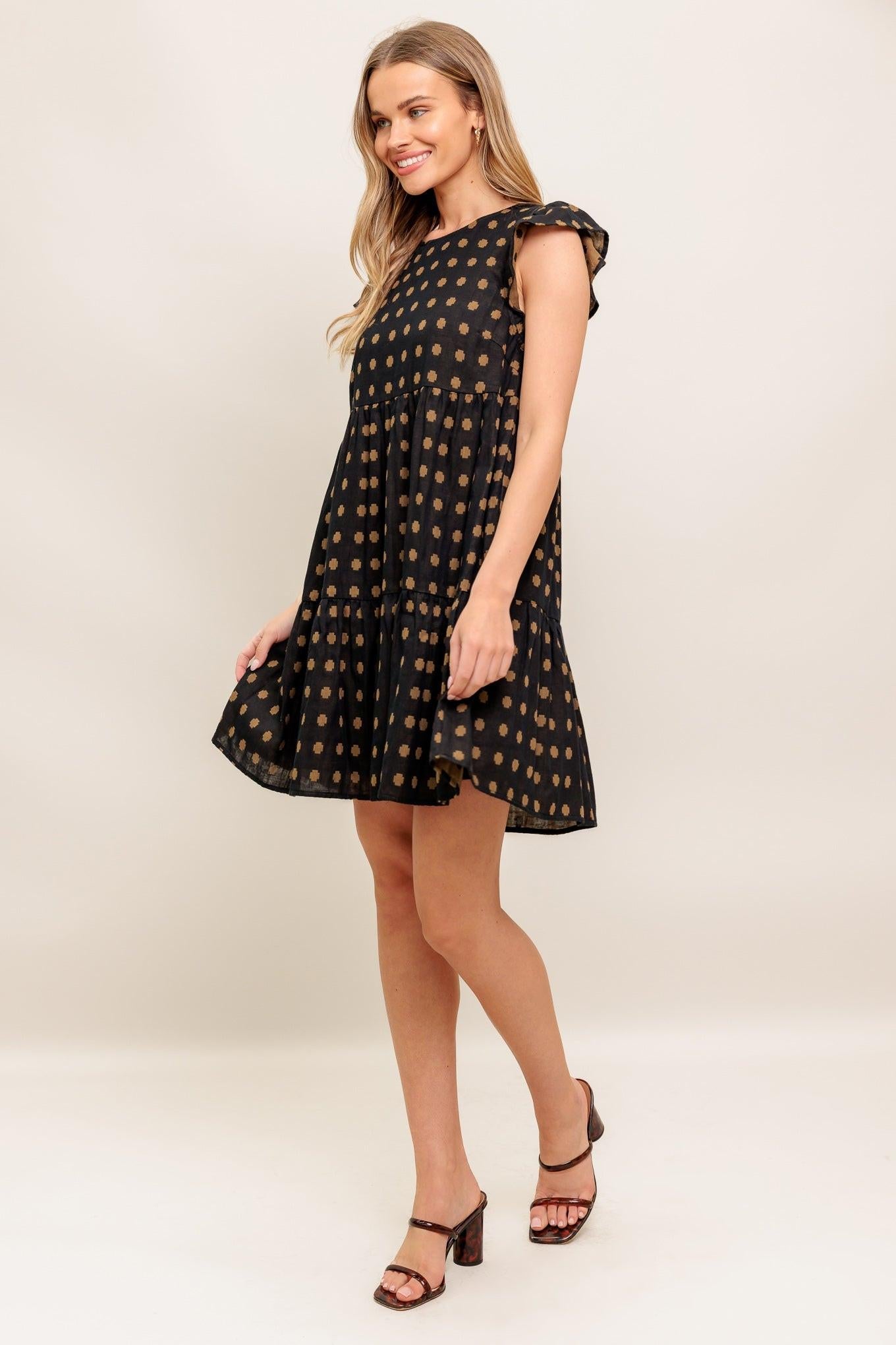 POLKA BREEZE WOVEN MINI DRESS - Glamourous Grace