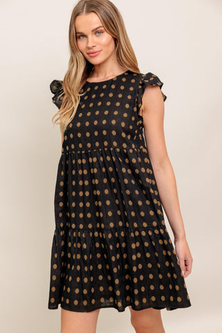 POLKA BREEZE WOVEN MINI DRESS - Glamourous Grace