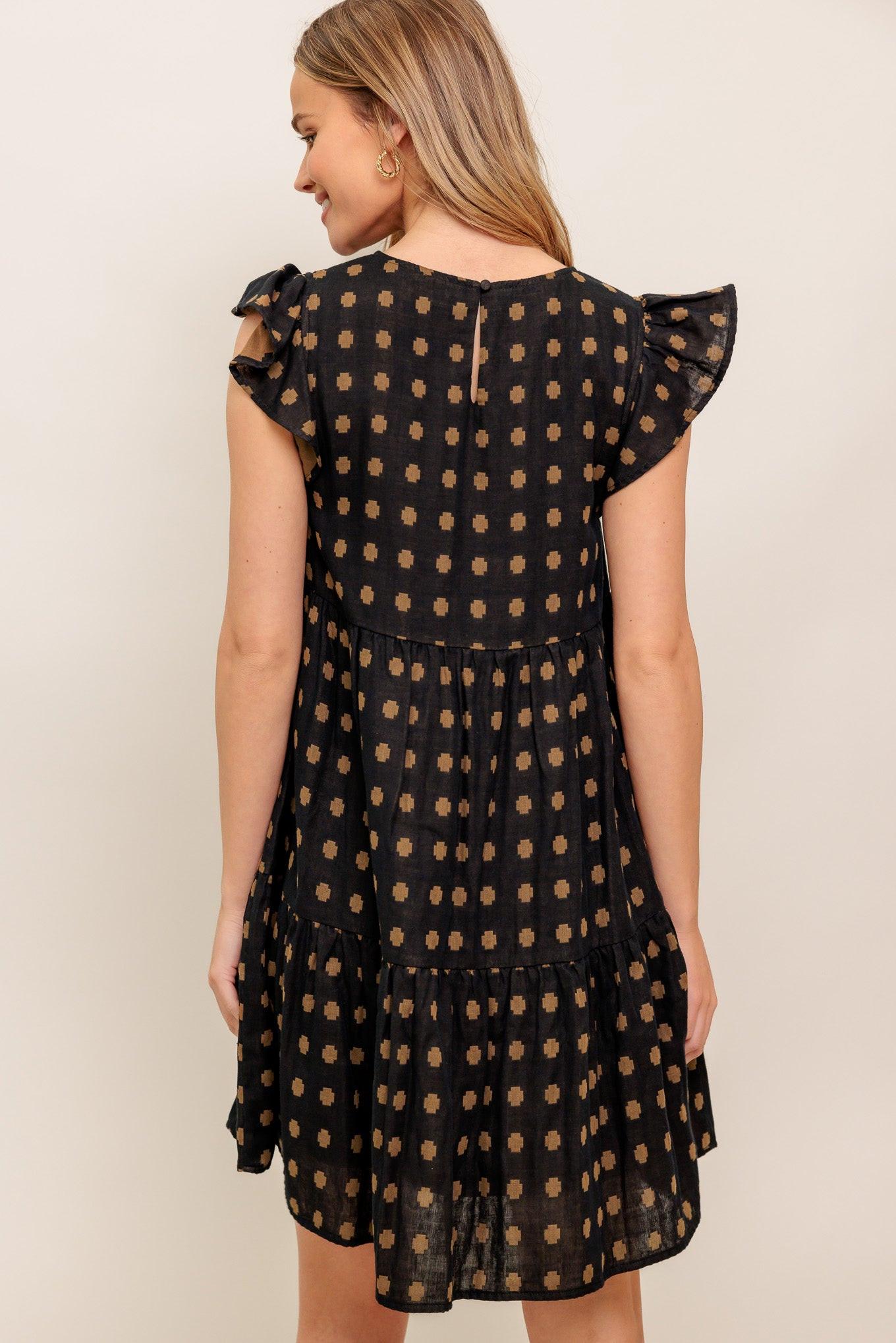 POLKA BREEZE WOVEN MINI DRESS - Glamourous Grace
