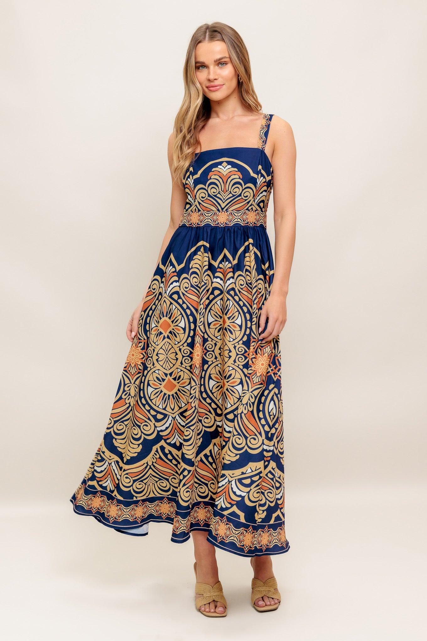 SAHARA DREAMS WOVEN MIDI DRESS - Glamourous Grace