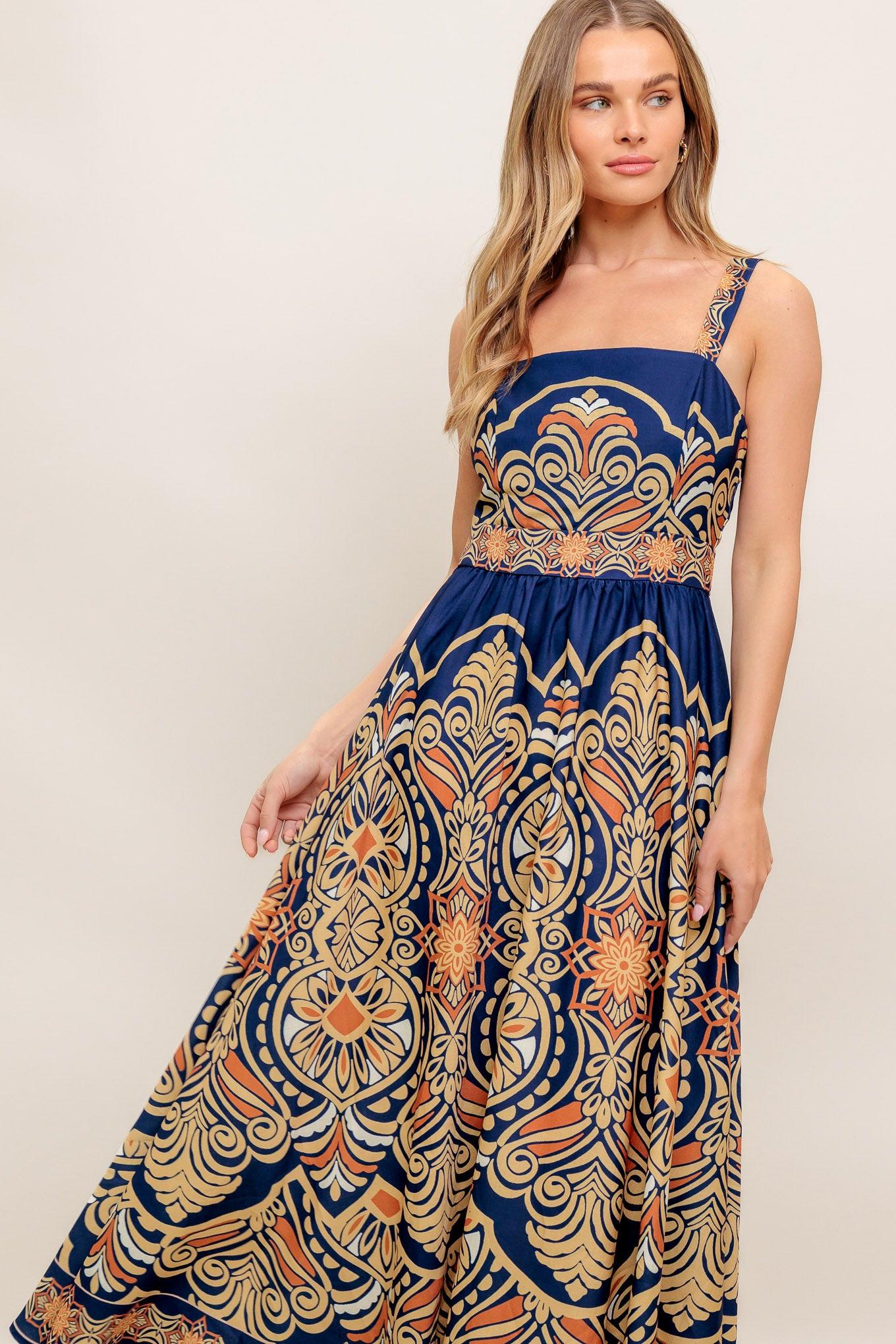 SAHARA DREAMS WOVEN MIDI DRESS - Glamourous Grace