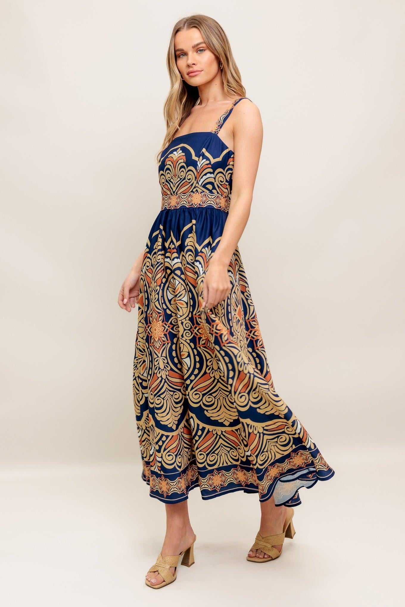SAHARA DREAMS WOVEN MIDI DRESS - Glamourous Grace