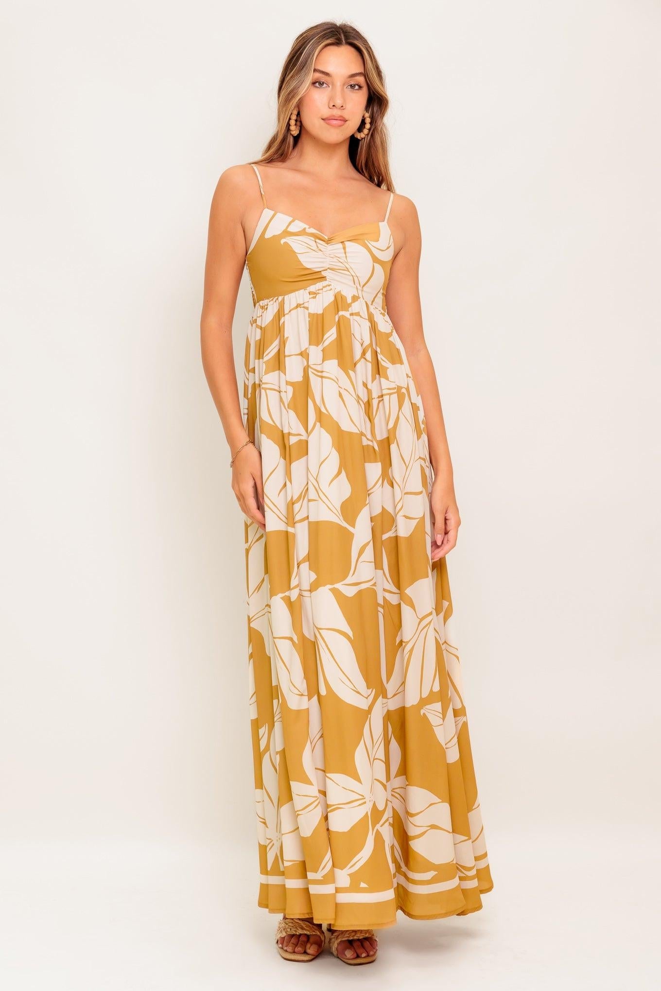 HEART OF HYDRANGEA WOVEN MAXI DRESS - Glamourous Grace