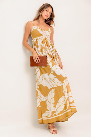 HEART OF HYDRANGEA WOVEN MAXI DRESS - Glamourous Grace