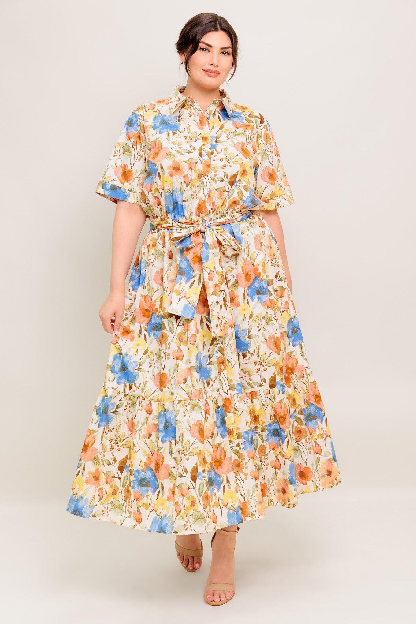 HAZEL DREAM IVORY WOVEN MIDI DRESS - Glamourous Grace