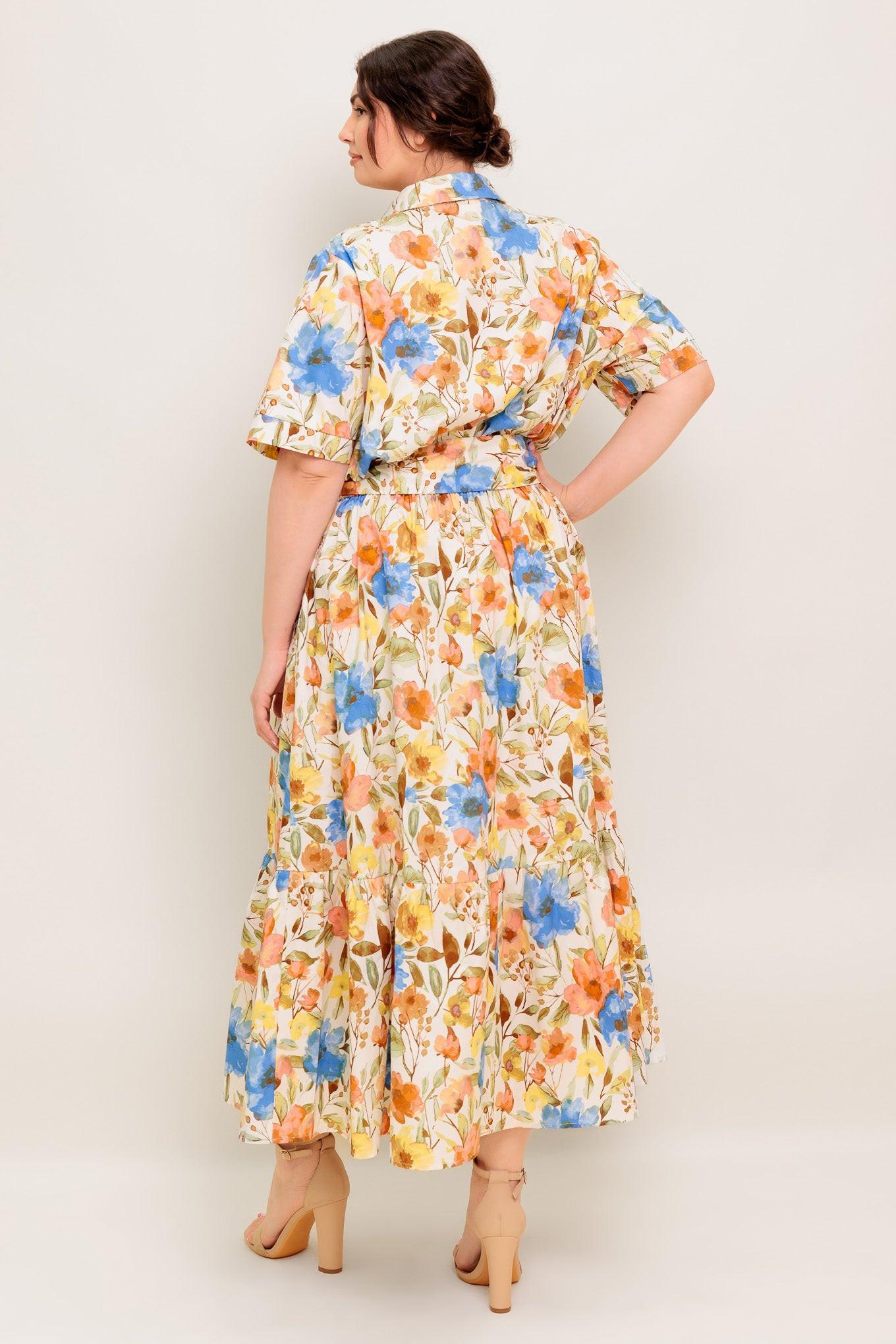 HAZEL DREAM IVORY WOVEN MIDI DRESS - Glamourous Grace