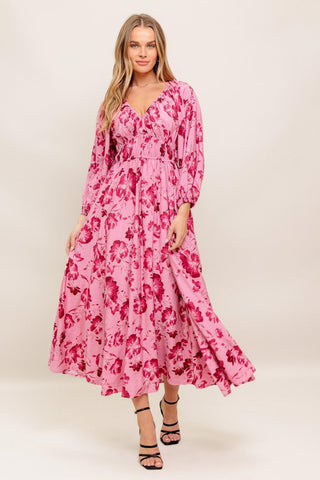 HONEY BUN MOUVE WOVEN MIDI DRESS - Glamourous Grace