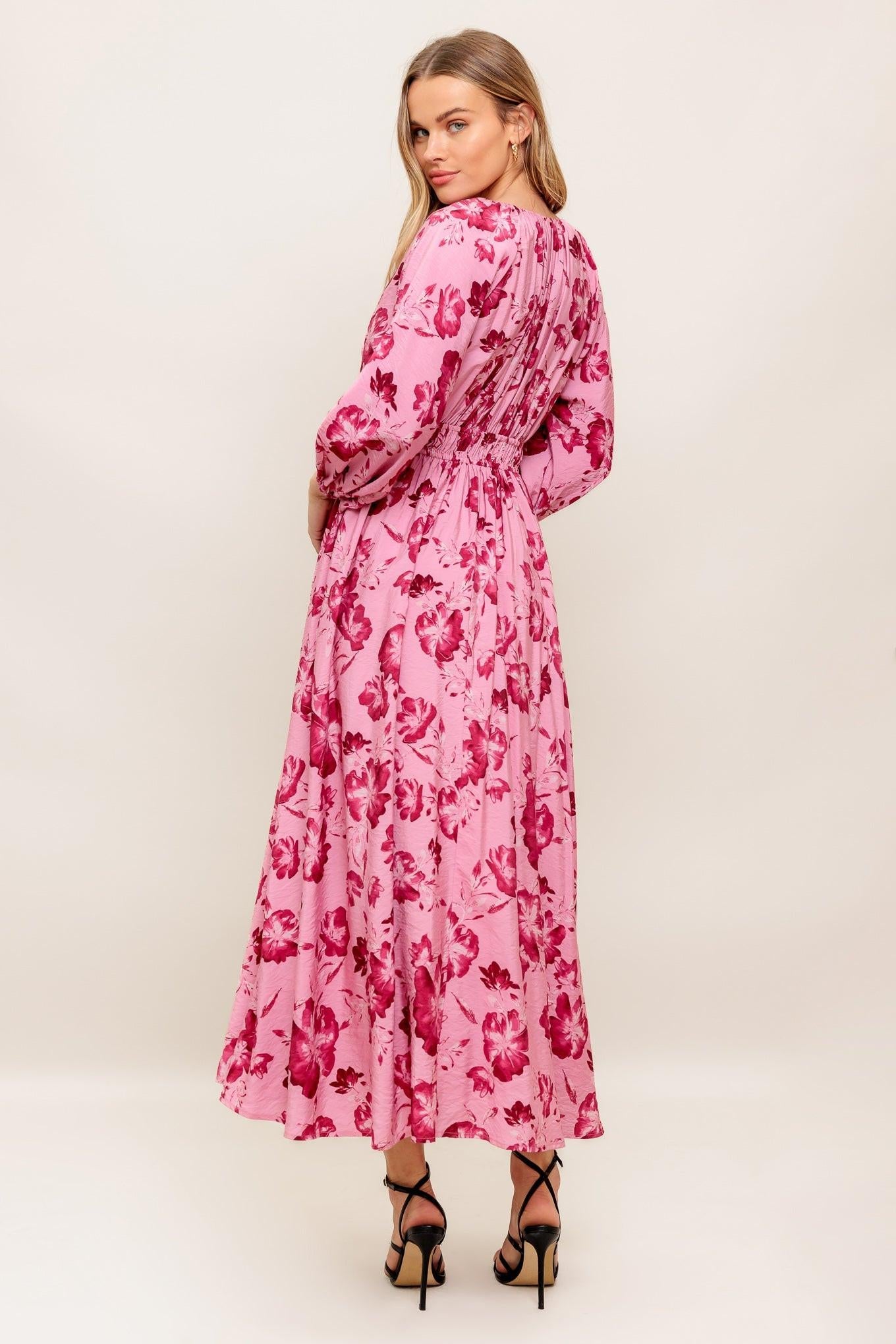 HONEY BUN MOUVE WOVEN MIDI DRESS - Glamourous Grace
