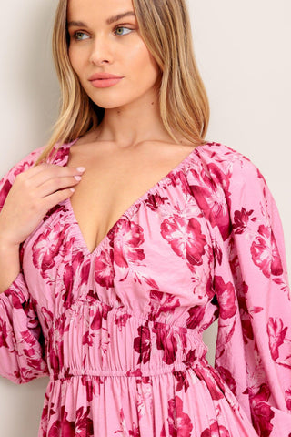 HONEY BUN MOUVE WOVEN MIDI DRESS - Glamourous Grace