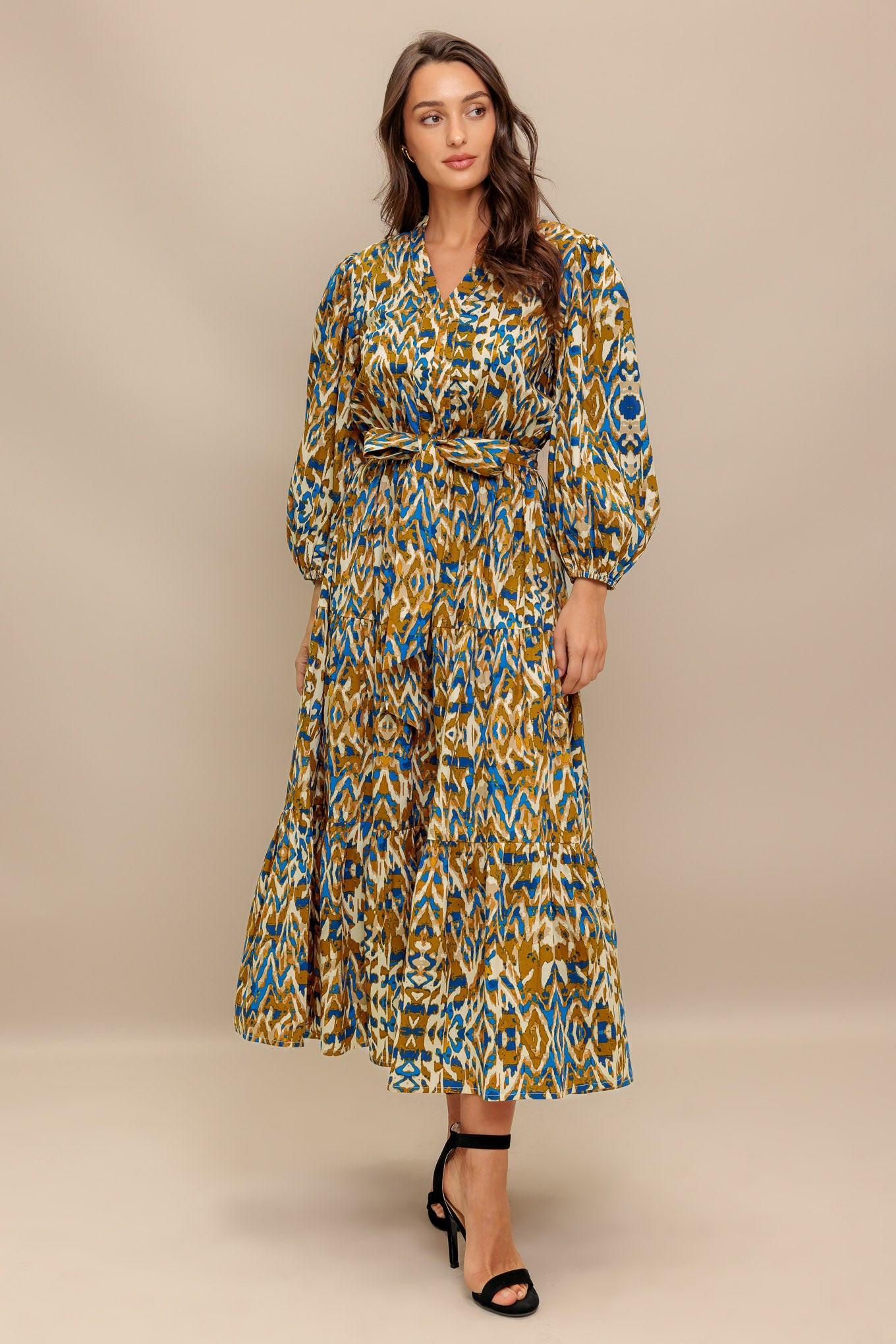 TERRA VISION WOVEN MIDI DRESS - Glamourous Grace