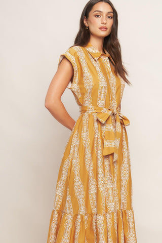 DESERT BLOOM WOVEN MIDI DRESS - Glamourous Grace