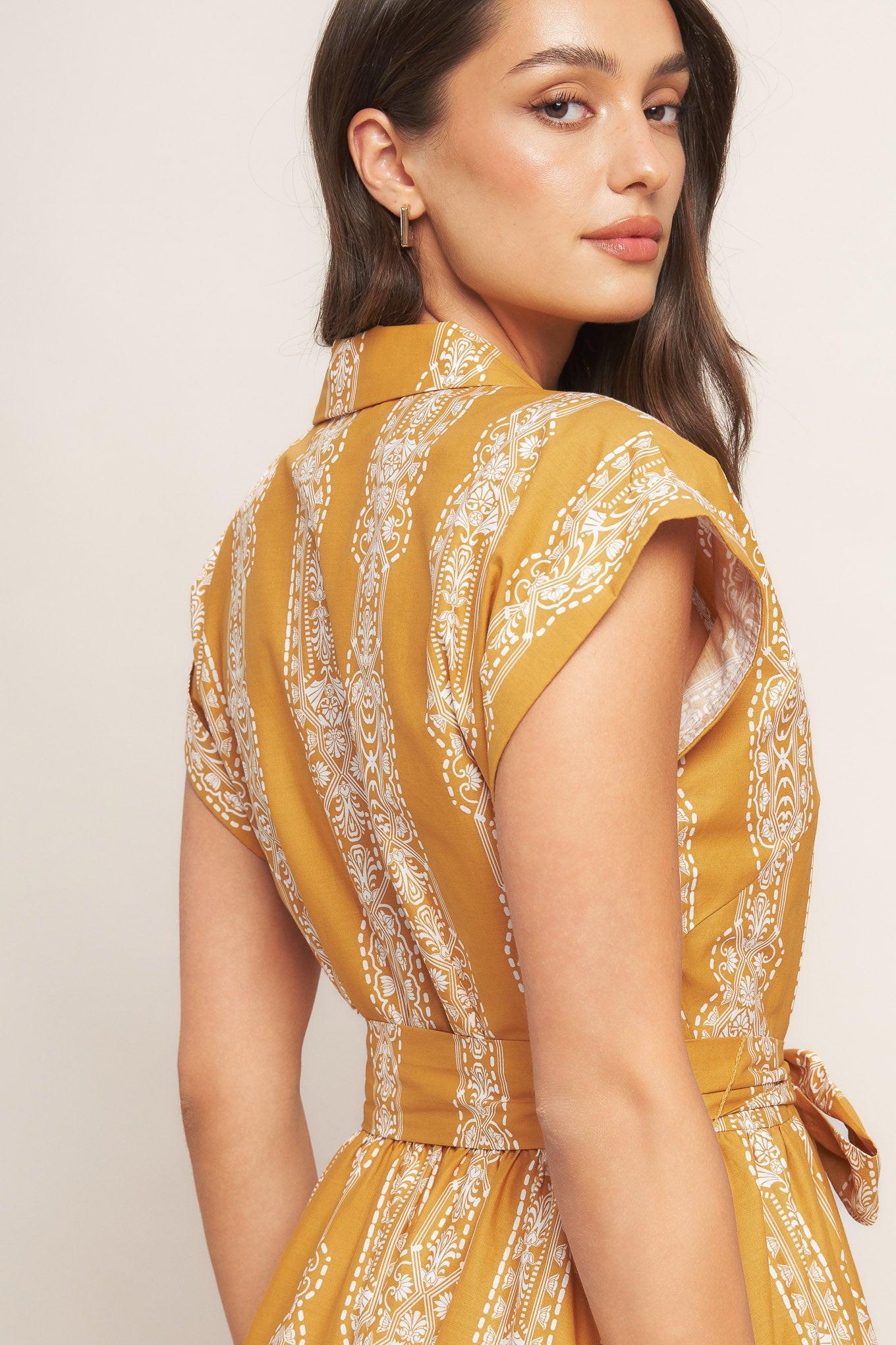 DESERT BLOOM WOVEN MIDI DRESS - Glamourous Grace