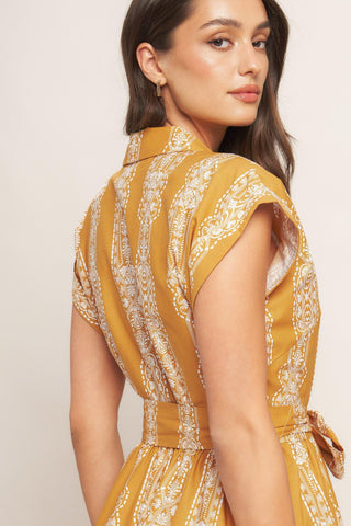 DESERT BLOOM WOVEN MIDI DRESS - Glamourous Grace