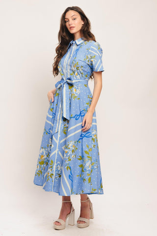 SWEET SOPHISTICATE WOVEN MIDI DRESS - Glamourous Grace