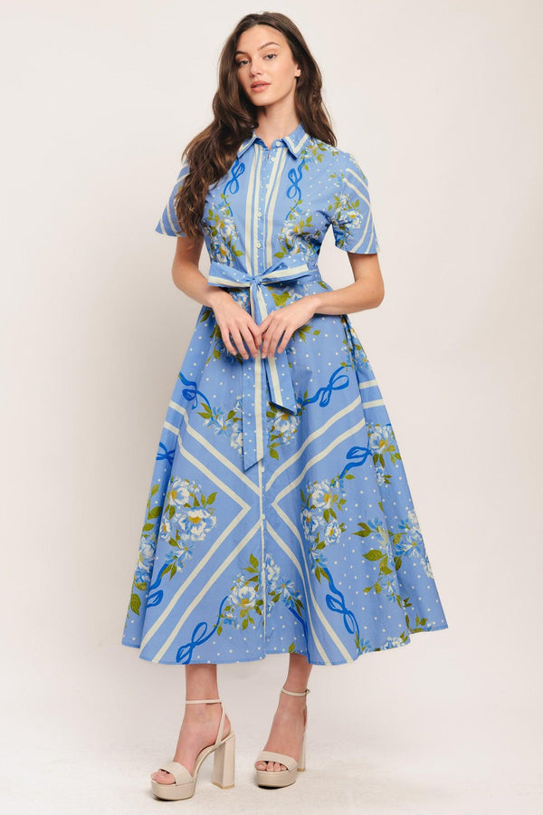 SWEET SOPHISTICATE WOVEN MIDI DRESS - Glamourous Grace