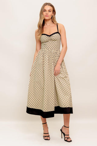 POLKA PASSION WOVEN MAXI DRESS - Glamourous Grace